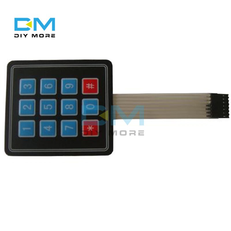 Matrix Array Matrix แป้นพิมพ์เมมเบรน LED สวิทช์ปุ่มกดโมดูล สําหรับ Arduino Matrix บอร์ดคีย์บอร์ด ราคา ถูกที่สุด ดีลบีเคเค แกลเลอรีภาพที่ 5