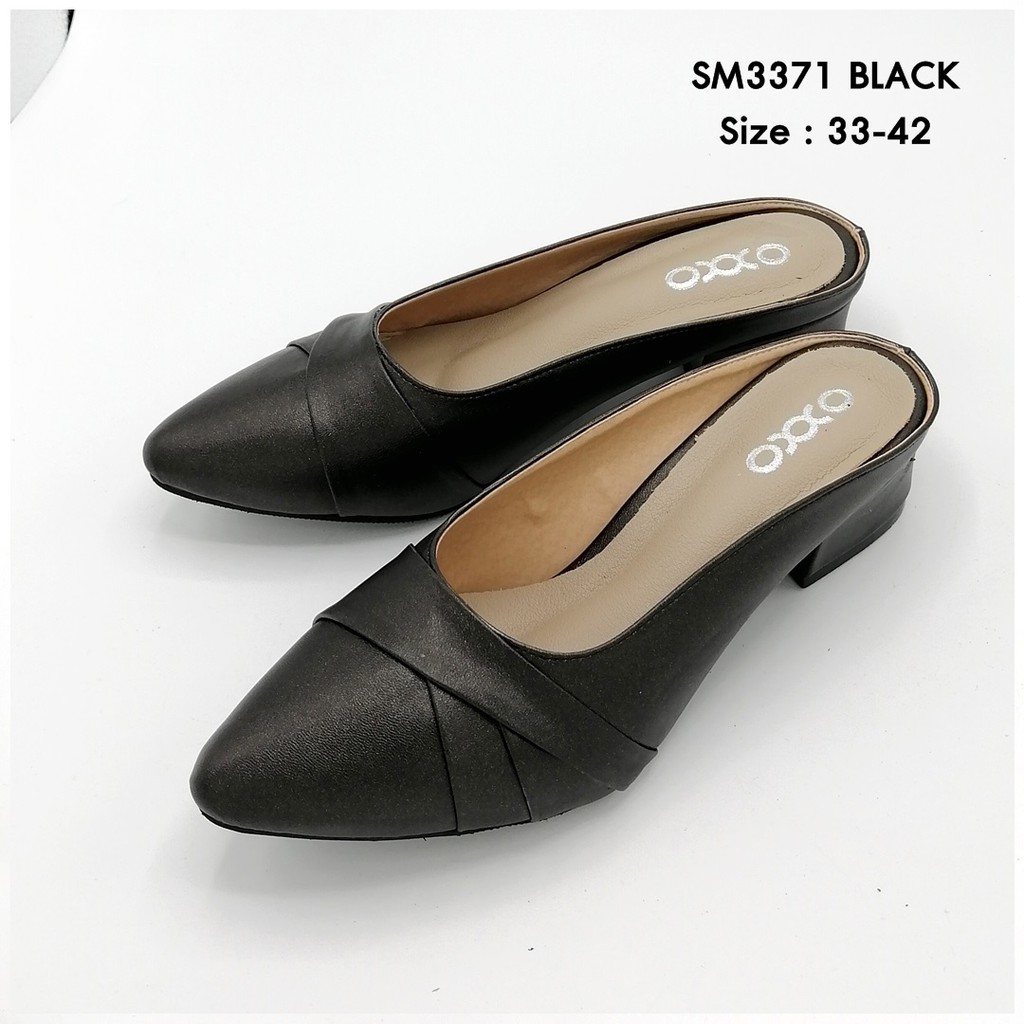 prettycomfort รองเท้าแฟชั่นหน้าสวมหัวแหลม รองเท้าไซส์ใหญ่ รุ่น SM3371