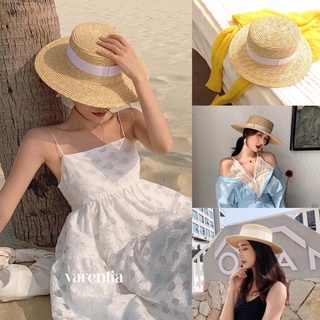 Boater Luxury Hat l หมวกสานเค้กคาดขาว 2022