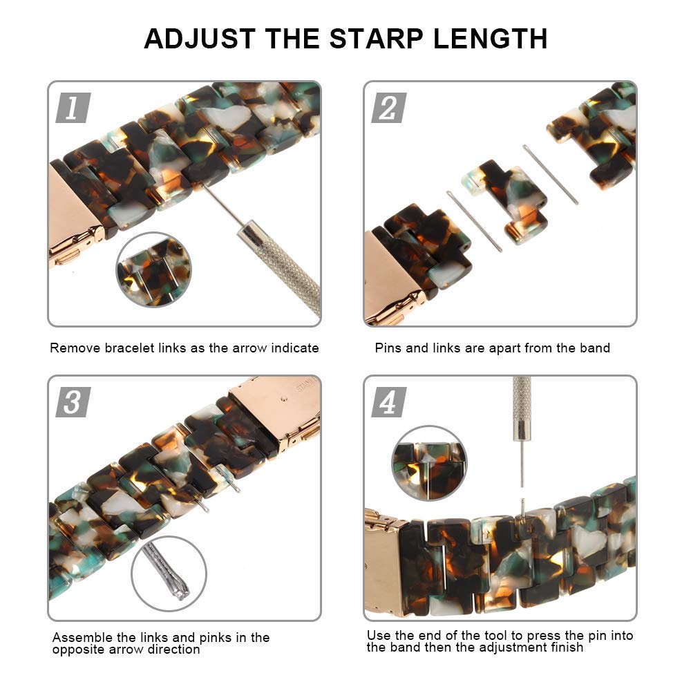 20mm 22mm สายนาฬิกาเรซิ่นใส สำหรับ Huawei Watch GT2 GT3 GT 2 3 2e GT2 Pro - รูปที่ 6