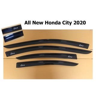 กันสาดคิ้วกันสาด ฮอนด้า ซิตี้ Honda City 2020 รุ่น4ประตู,5ประตู สีดำเข้ม