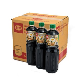 เอโร่ ซอสปรุงอาหารฝาเขียว 1000 มล. x 3 ขวด Aroma Green Cover Cooking Sauce 1000 ml. X 3 bottles