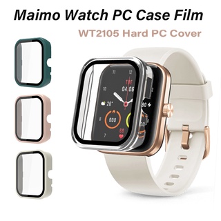 2 in 1 เคส PC แบบแข็ง พร้อมฟิล์มกระจกนิรภัย Maimo Watch Cover WT2105 เคสกันกระแทก แบบเต็มจอ