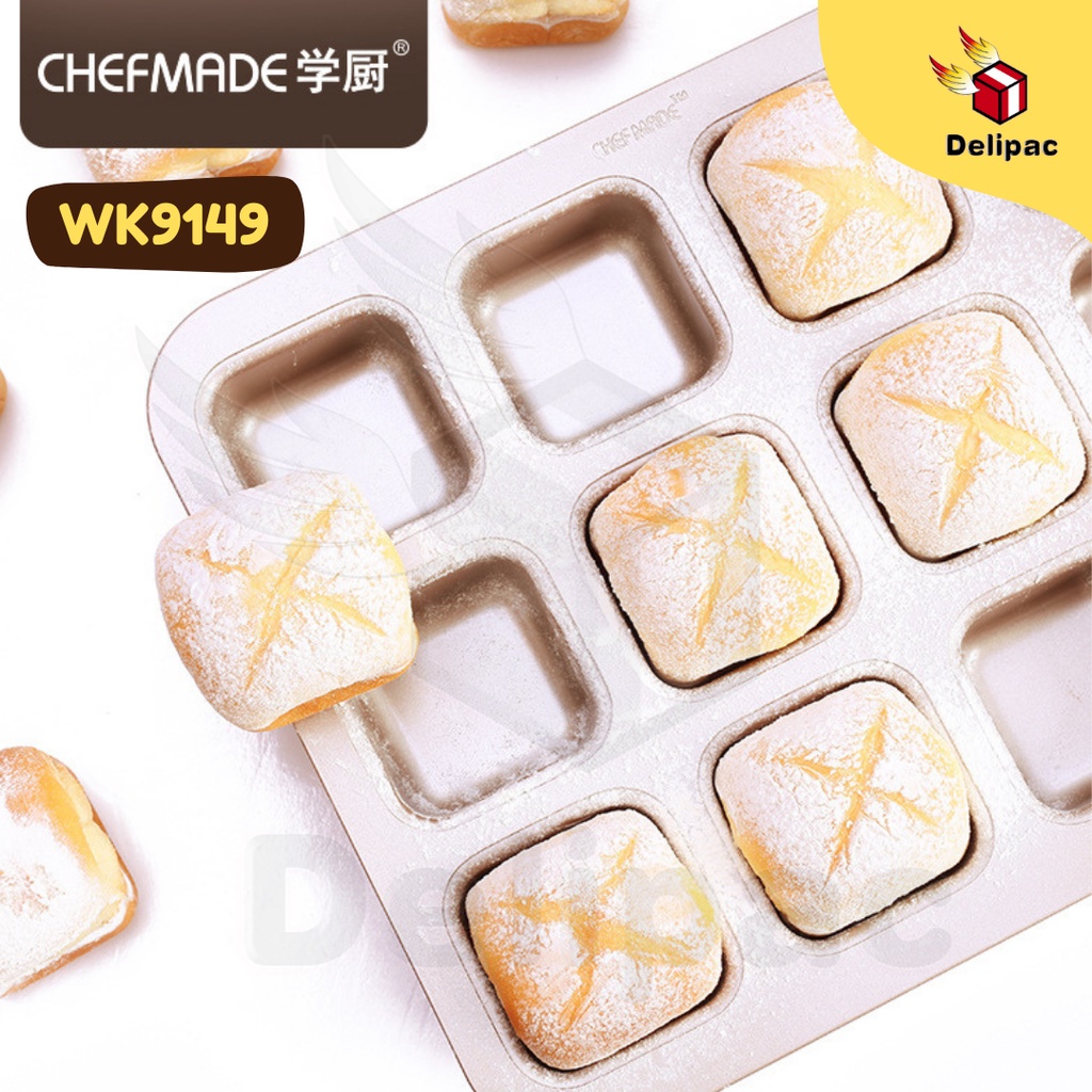 🌟กดรับโค้ดส่วนลด🌟 CHEFMADE ของแท้ รุ่น WK9149 พิมพ์อบบราวน์นี่ (ฺBrownie mold ) พิมพ์อบขนมสี่เหลี่ยม