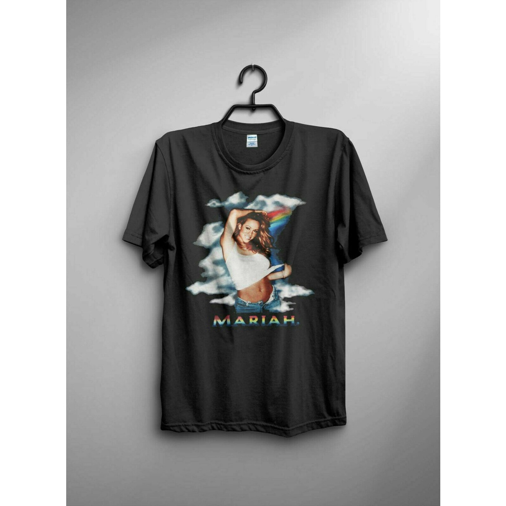 Style - vtg NOS 2000 MARIAH CAREY Rainbow tour reprint เสื้อยืดผู้ชาย QW246VB