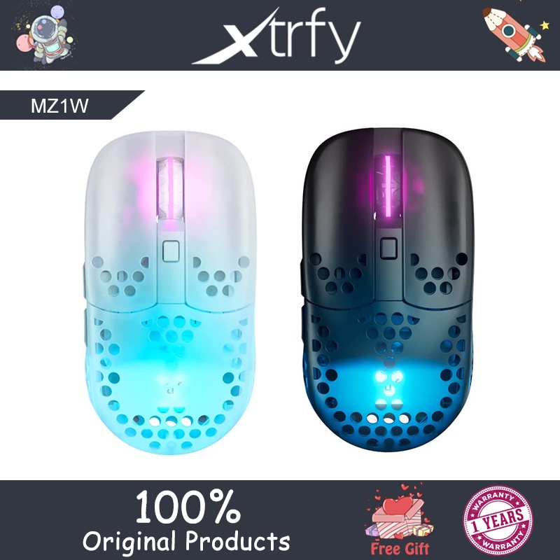 Xtrfy MZ1W เมาส์เกมมิ่งไร้สาย น้ําหนักเบา 16000DPI พร้อมไฟ RGB แบบเปลี่ยน