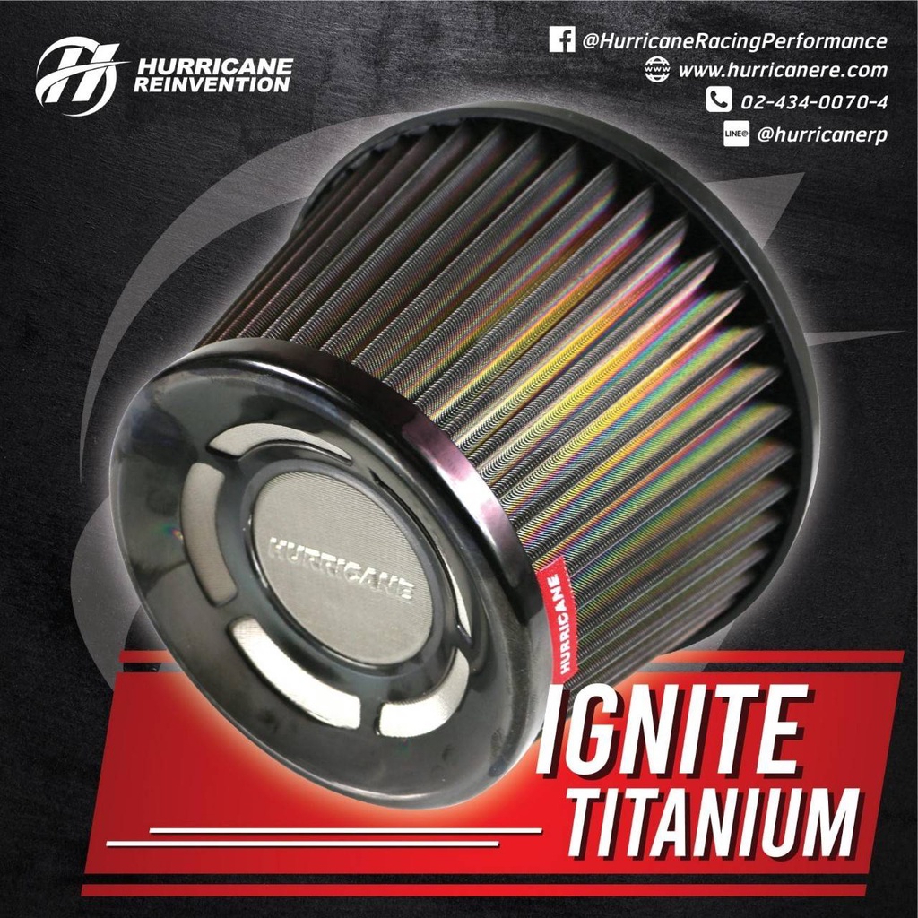HURRICANE กรองอากาศสแตนเลส & ผ้าแดง Hurricane Premium Filter กรองเปลือย ราคา ถูกที่สุด ดีลบีเคเค แกลเลอรีภาพที่ 4