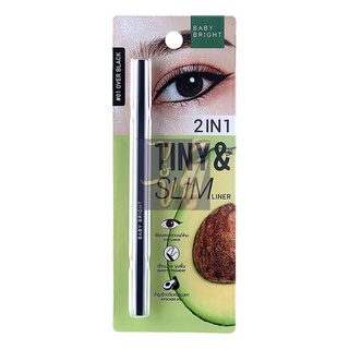 (0.1g) Baby Bright 2in1 Tiny &amp; Slim Liner เบบี้ไบร์ท ไลน์เนอร์ เขียนขอบตา