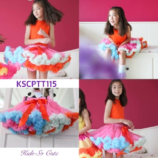 Petti Skirt Kids So Cute pink Nanaกระโปรงฟูฟู ระดับพรีเมี่ยม ต้นฉบับของ คุณหนู ดูแพง ใช้ดีใส่สบายแน่นอน KSCPTT115