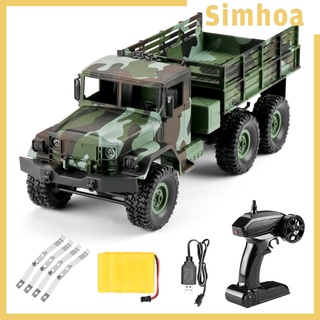 [Simhoa] รถบังคับวิทยุลายพราง 1/16 Rc 2.4G Rc Crawler รถบรรทุกทหาร