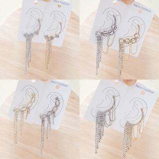 🇹🇭ร้านไทย🇹🇭 ear cuff ( 1 อัน ) ต่างหู เกี่ยวหู ต่างหนูหนีบ ต่างหูคล้องหู แฟชั่นเรียบง่าย สไตล์เกาหลี