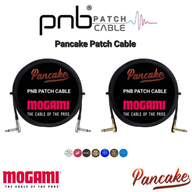 สายพ่วงเอฟเฟค PANCAKE ใช้สาย MOGAMI 2319 เลือกความยาวได้