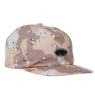 SLUM LTD - RIPNDIP Nerm Camo 5 Panel Hat Choc Chip Camo