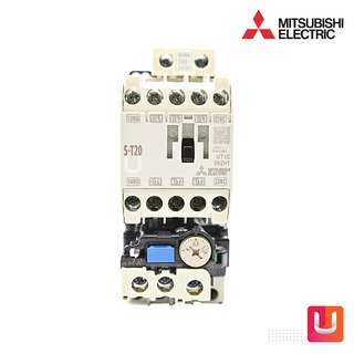 Mitsubishi MSOT20_200V_15A ชุดมอเตอร์สตาร์ตเตอร์ (แมกเนติก+โอเวอร์โหลดรีเลย์) มิตซูบิชิ MSO-T20 ชนิด 2P 15A 200-240V