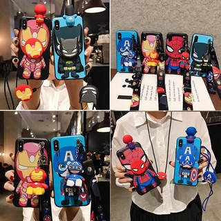 Casing For Samsung Galaxy A9 A7 A6 Plus 2018 A30S A50 A50S A20 A30 Case Marvel The Avengers Captain America Batman Spiderman Phone Case iron Man Cover