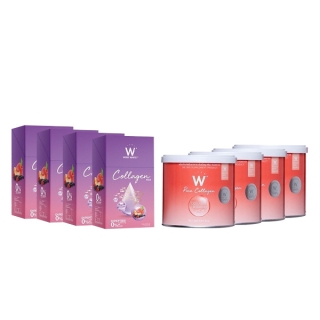 [เซ็ทสุดคุ้ม 8ชิ้น] WINK WHITE W Collagen Plus ดับเบิ้ลยู คอลลาเจนพลัส 2+2/ W pure collagen เพียว คอลลาเจน 2+2