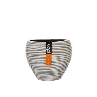 BOFI 149 Vase Tapered Round Rib (Size D 11 x H 9 cm) - กระถางต้นไม้ Modern แบรนด์ Capi Europe