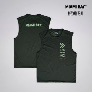 Miami Bay เสื้อกล้าม รุ่น Baseline สีเขียวเข้ม