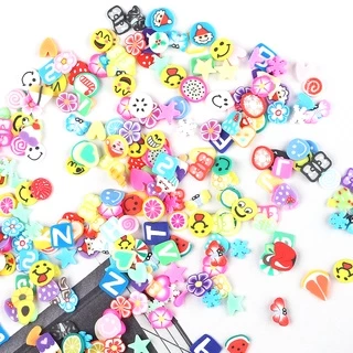 1000ชิ้นไม่มีรูพรุนเครื่องปั้นดินเผานุ่มเกล็ด ทําเอง ทําด้วยมือเคสโทรศัพท์ตกแต่งโคลนคริสตัลบรรจุเล็บแพทช์อุปกรณ์