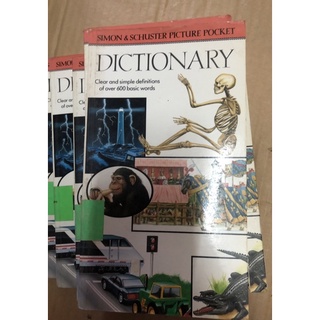dictionary clear and simple definitions of over 600 basic words simon &amp; schuster picture pocket