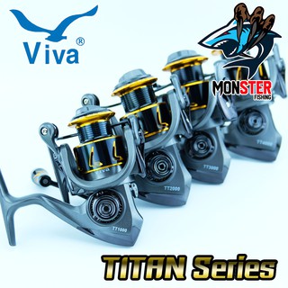 รอกตกปลา รอกสปินนิ่ง วีว่า VIVA TITAN TT SERIES (GREY GOLD)