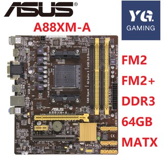 original motherboard for ASUS A88XM-A Socket FM2/FM2+ DDR3 64GB USB2.0 USB3.1 VGA HDMI DVI A88XDesktop used motherboard