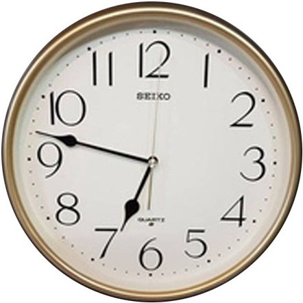 นาฬิกาแขวน ไซโก้ (Seiko) ขอบทองด้าน ขนาด 11 นิ้ว รุ่น QXA747G