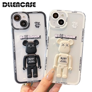 Dllencase เคสโทรศัพท์ ซิลิโคนนิ่ม กันกระแทก พร้อมที่ตั้งวาง สําหรับ For iPhone 14 13 Pro Max X XS XR 11 12 13 Pro Pro Max A292