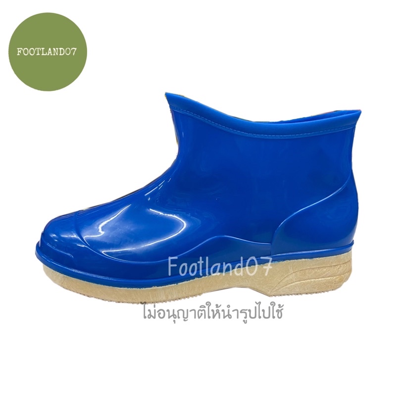 รองเท้าบูทข้อสั้นPVC รองเท้าบูทยางกันลื่น ขนาดความสูง 6 นิ้ว รองเท้าบูทขอสั้น บูทกันน้ำ บูทน้ำท่วม บูทกันลื่น - รูปที่ 2