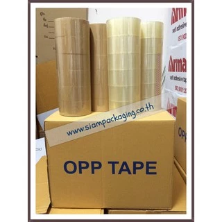 เทป OPP 2"x45 หลา เเบบใส, เเบบขุ่น (ม้วน)