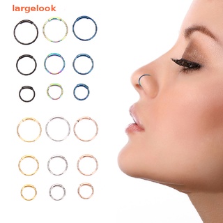 [largelook] Fashion Surgical Steel Nose Hoop Nose Ring Stud Punk Style Body  Jewelry