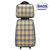 BagsMarket Luggage กระเป๋าเดินทางล้อลาก ระบบรหัสล๊อค ขนาด 18 นิ้ว/14 นิ้ว Scott Cream Classic Code F1814-S N1K0