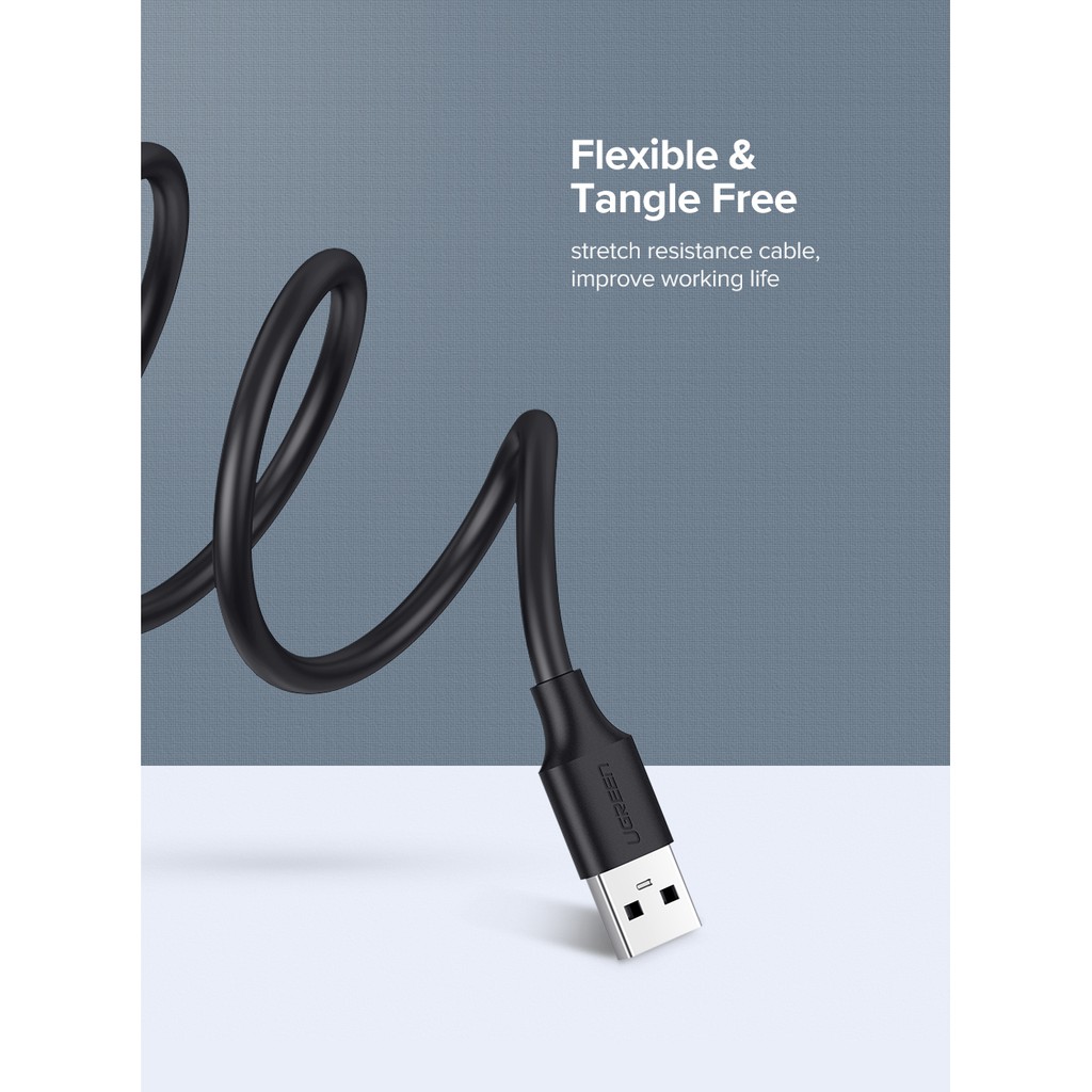 UGREEN USB Extension Cable USB 2.0 Male to Female Data รูปที่ 5