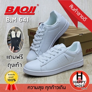 🚚ส่งเร็ว🚛ส่งด่วน👟สินค้าใหม่✨🧦🆓แถมฟรี!!!ถุงเท้าข้อสั้น1คู่👟รองเท้าผ้าใบชาย BAOJI รุ่น BJM641 URBAN SOCIETY