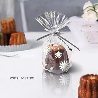 ✨ส่ง 24 ชม ✨ถุงขนมปัง ถุงขนมพิมพ์ลายดอกเดซี่+ลวดผูกถุง