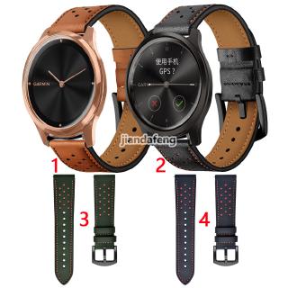 สายนาฬิกาข้อมือ สายหนังวัวแท้ แฟชั่นสําหรับ Garmin vivomove Style Luxe