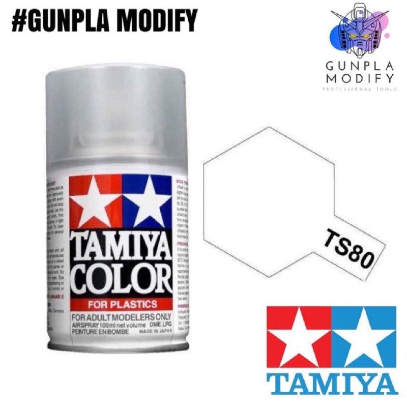 TAMIYA TS-80 Flat Clear เคลียร์ด้าน สเปรย์กระป๋อง ขนาด 100 ml