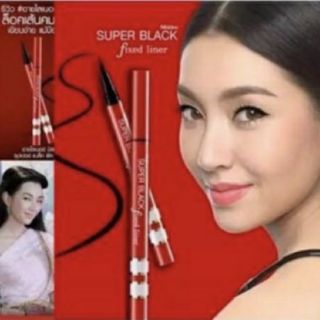 Mistine super black fixed liner มิสทีน ซุปเปอร์ แบล็ก ฟิก ไลน์เนอร์ สินค้าล็อตใหม่ผลิตปี 2021