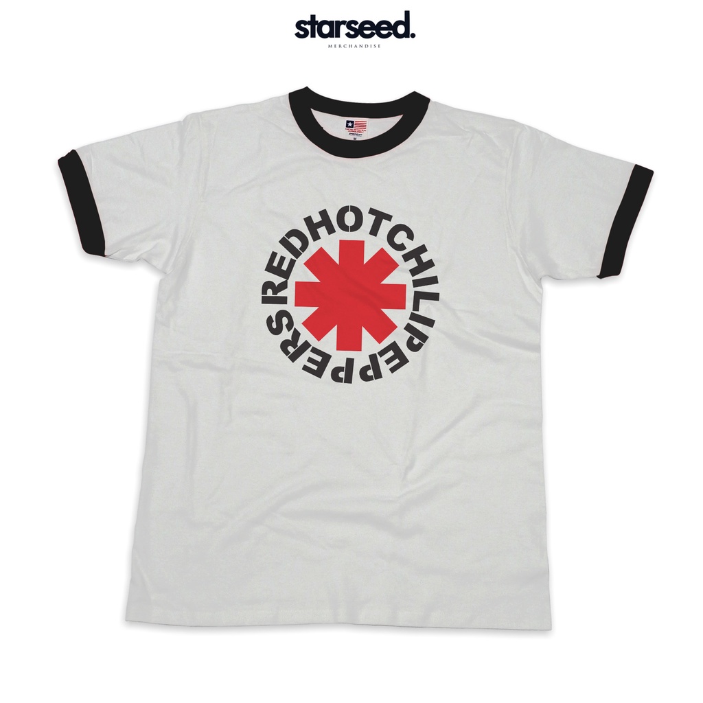 RED HOT CHILI PEPPERS RHCP - เสื้อยืด LOGO RINGER