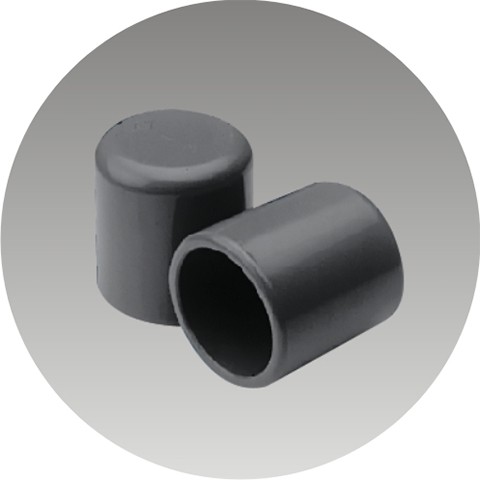 Rucika Cap / Dop / Pvc Cap 4"" D Plain