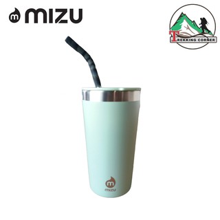 แก้วน้ำ สแตนเลส Mizu Tumbler 16 Oz พร้อมหลอดสีเทา