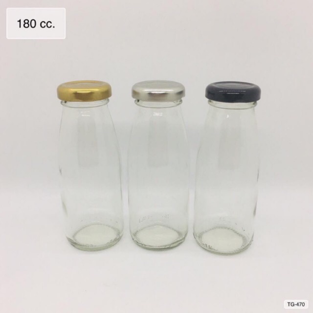 (ยกลัง88ใบ) ขวดแก้ว 180 ml ฝาทอง/เงิน/ดำ/ขาว ***ห้ามสั่งรวมกับสินค้าอื่นยกเว้นพลาสติกหุ้มปากขวด สั่งมายกเลิกทุกกรณี***