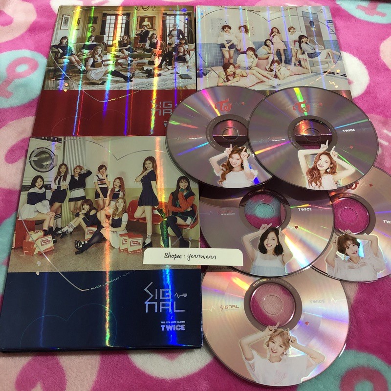 TWICE The 4th Mini Album Signal อัลบั้มอย่างเป็นทางการ ไม่มีการปิดผนึก Sana Nayeon Mina Chaeyoung Je