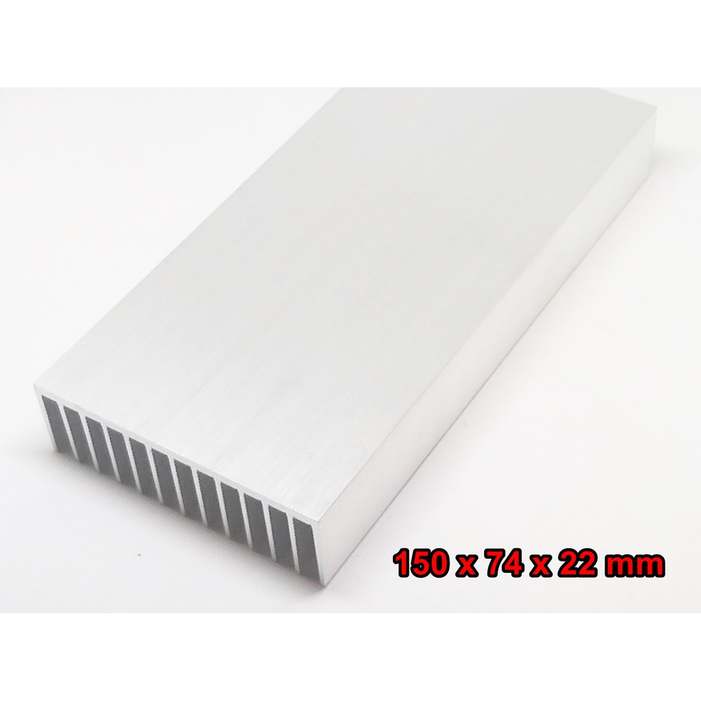 แผ่นระบายความร้อน heatsink 150x74x22 mm