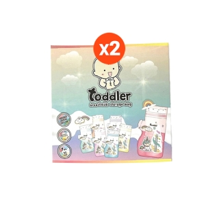 [แพคคู่คุ้มกว่า] Toddlerfamily ถุงเก็บน้ำนมแม่ เนื้อลามิเนต รุ่น Unicorn หนา2ชั้น ขนาด 7 Oz. (2กล่อง/70ใบ)