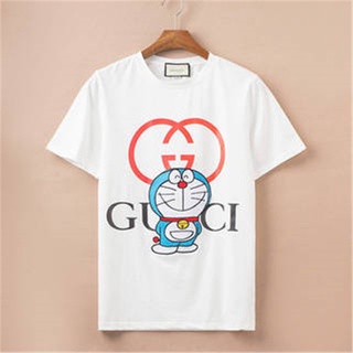 ถูกสุดๆพร้อมส่ง Gu-C-C-I เสื้อยืดผ้าฝ้ายแขนสั้นคลาสสิกฤดูร้อนสําหรับนักเรียน Unisex S-Xxlรหัสเต็ม