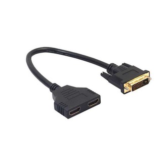 สายแปลง DVI 24 + 1 ชายคู่ HDMI หญิงพอร์ตสายเคเบิลอะแดปเตอร์ DVI ไปยัง HDMI Converter สำหรับกล่องทีวี