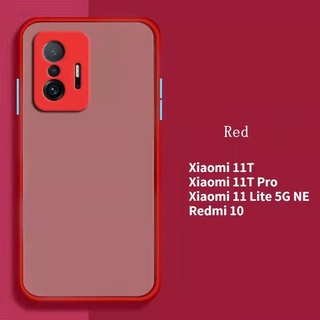 Mi11T(พร้​อมส่งในไทย)เคสขอบนิ่มหลังแข็งขุ่นคลุมกล้องXiaomi Mi11T/Mi11T Pro/Mi11Lite 5G NE/Redmi 10