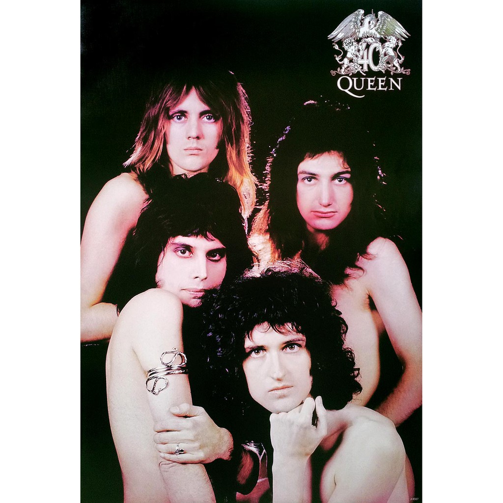 โปสเตอร์ รูปถ่าย วง ดนตรี ร็อก ควีน Queen (1970-Now) POSTER 24"x35" Inch English Rock British Rock B