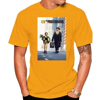 เสื้อยืดผ้าฝ้ายพรีเมี่ยม เสื้อยืด พิมพ์ลายโปสเตอร์ภาพยนตร์ Leon The Professional 1994 สีขาว ไซซ์ S 4Xl V5